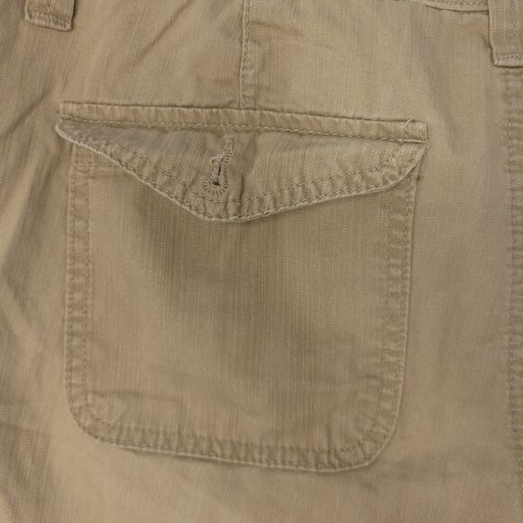 Tommy Hilfiger Khaki Rolled Up Shorts Womens Size 12 - Picture 9 of 16
